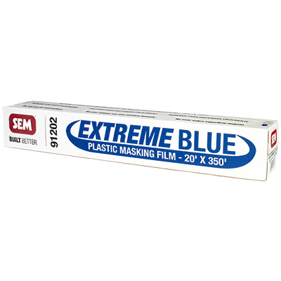 Extreme Blue Plastic Masking Film - 91202